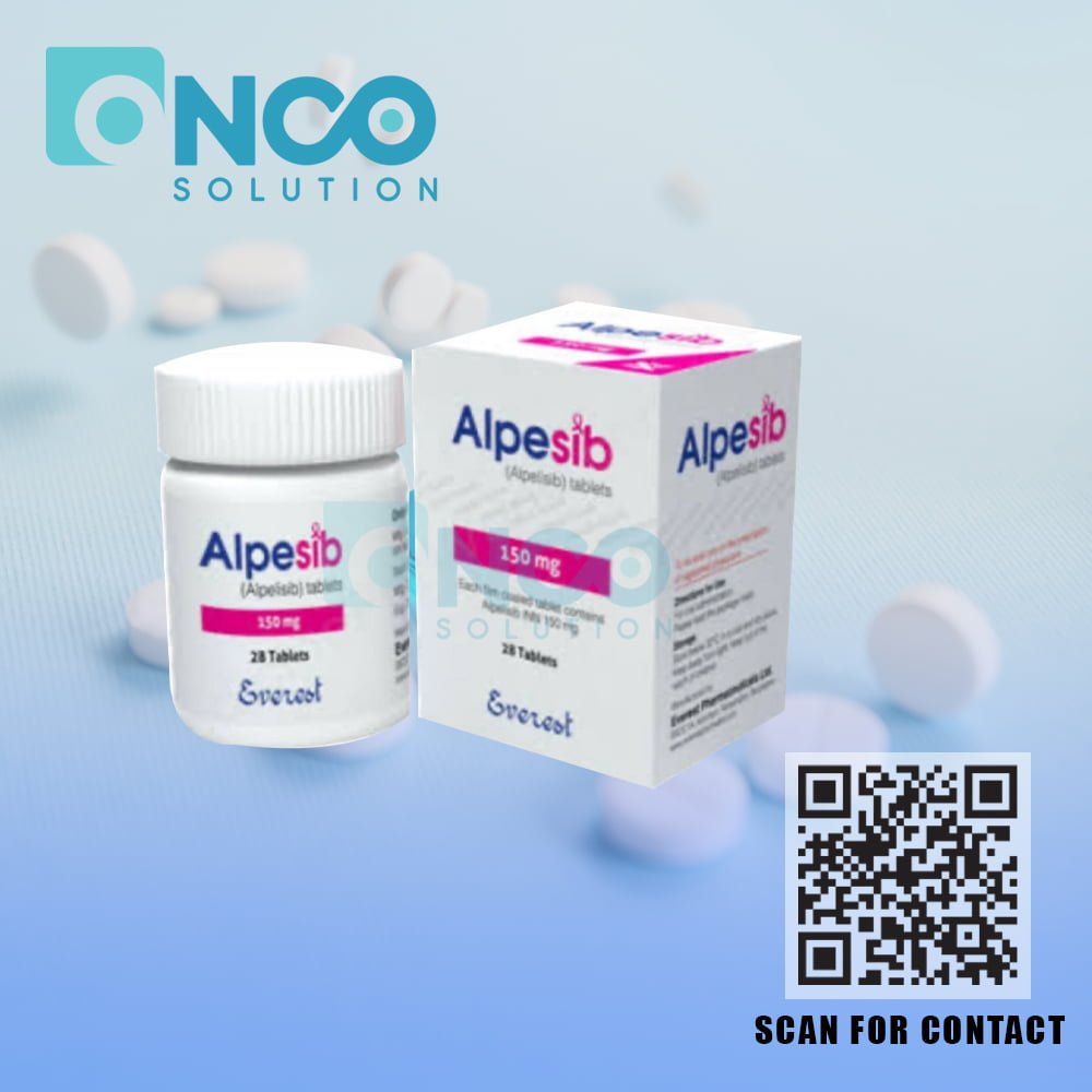 Alpesib 150 MG (Alpelisib) Tablets - Targeted therapy for advanced breast cancer by Everest Pharmaceuticals, available from Onco Solution