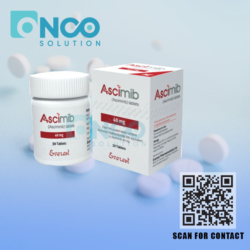 Ascimib 40 mg (Asciminib) Tablets - Chronic myeloid leukemia treatment by Eskayef Pharmaceuticals Ltd., supplied by Onco Solution.