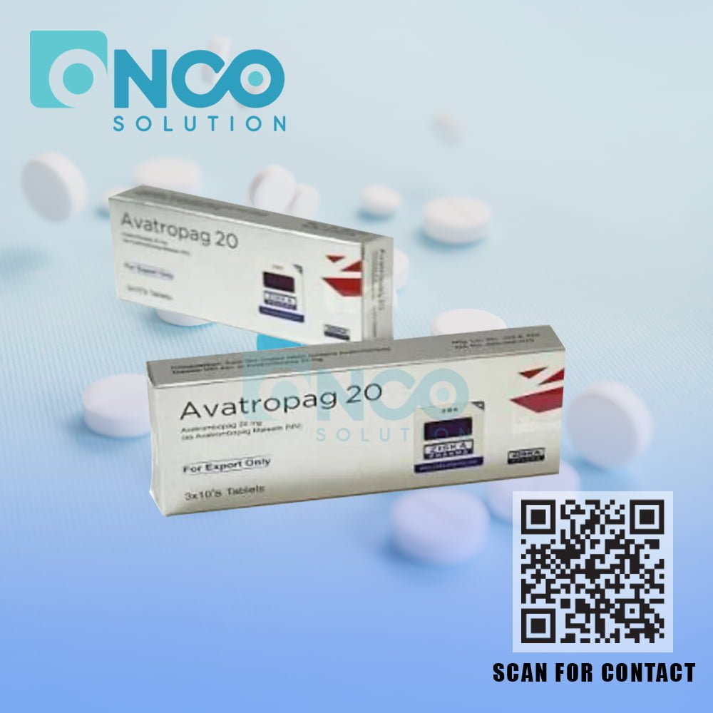 Avatropag 20 mg (Avatrombopag) Tablets - Thrombocytopenia treatment by Ziska Pharmaceuticals Limited, supplied by Onco Solution