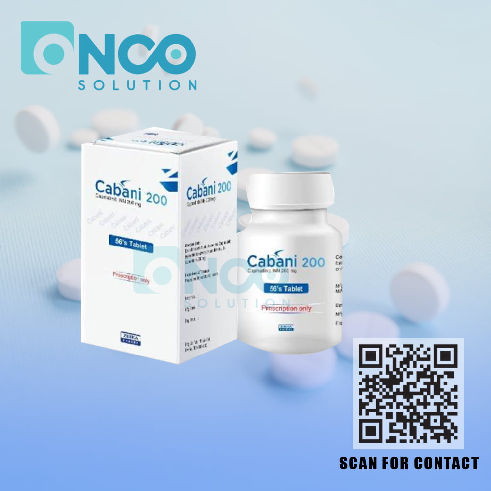 Cabani 200 MG (Capmatinib) Tablets - Targeted therapy for lung cancer by Ziska Pharmaceuticals Limited, available from Onco Solution.