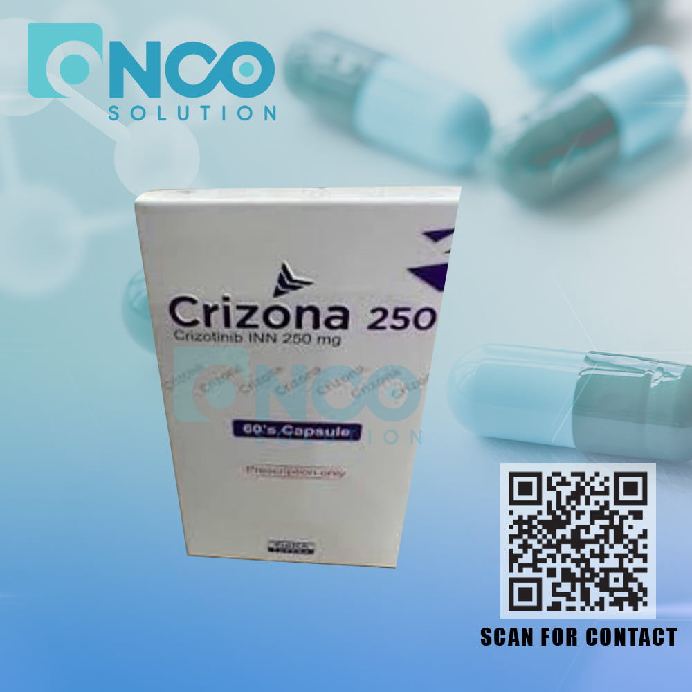 Crizona 250 MG (Crizotinib) Capsules - ALK inhibitor for non-small cell lung cancer by Ziska Pharmaceuticals Limited.