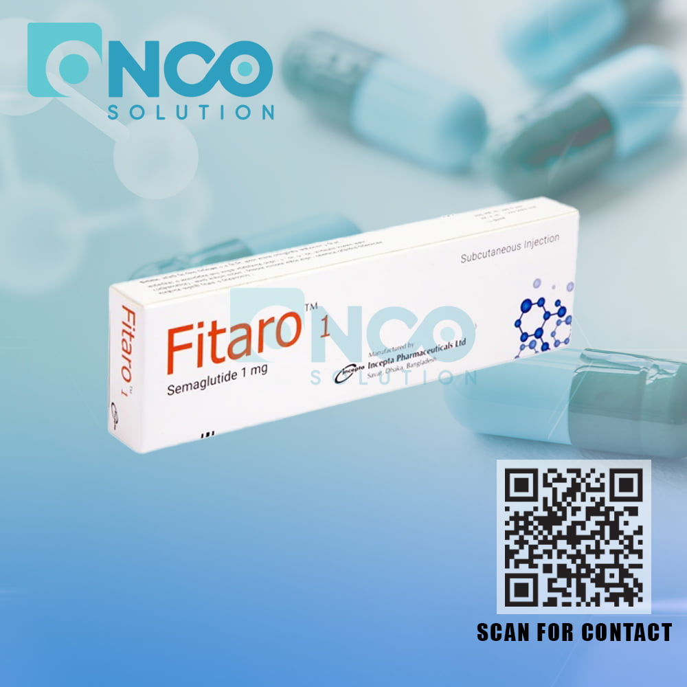 Fitaro 1 mg (Semaglutide) Injection - Type 2 diabetes treatment by Incepta Pharmaceuticals Ltd., supplied by Onco Solution.