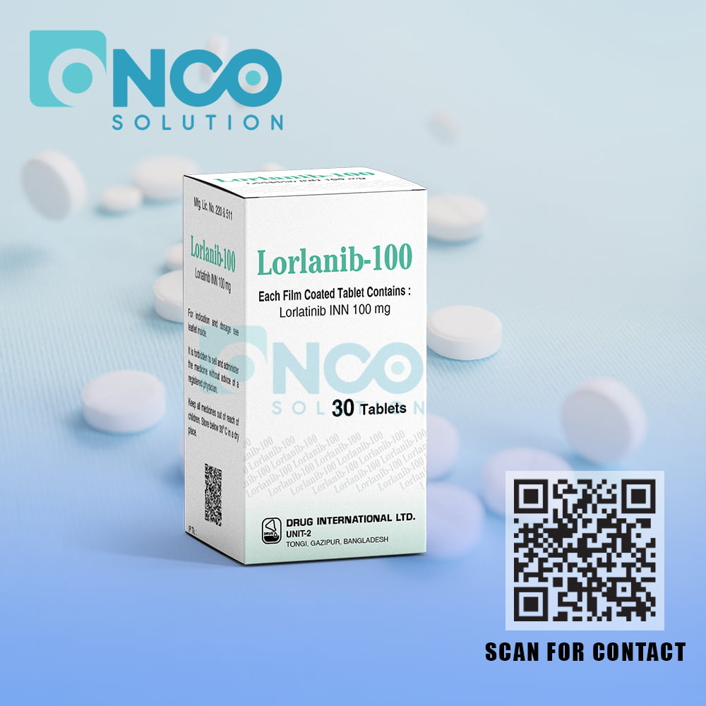 Lorlanib 100 MG (Lorlatinib) Tablets - Non-small cell lung cancer treatment by Drug International Ltd., supplied by Onco Solution.