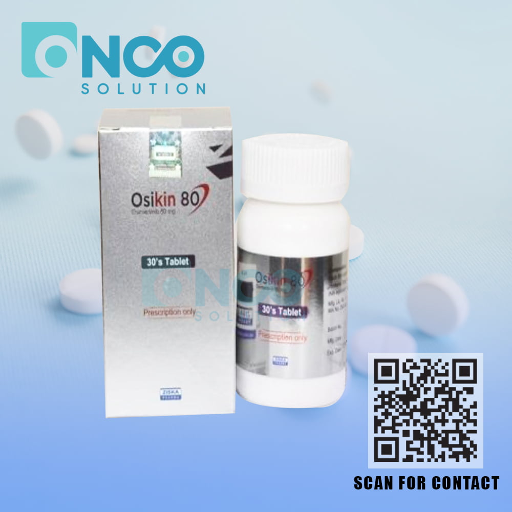 Osikin 80 MG (Osimertinib) Tablets - Advanced treatment for NSCLC by Beacon Pharmaceuticals, available from Onco Solution.