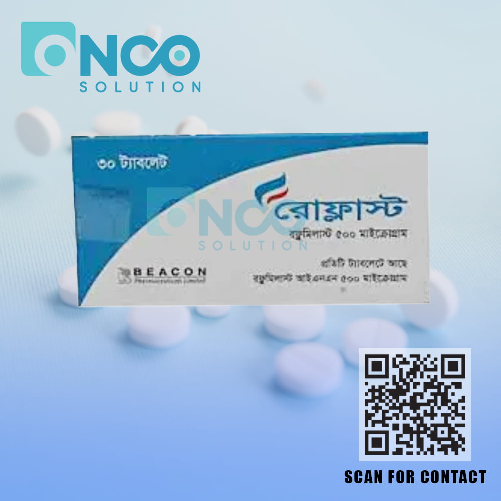 Roflast 500 mg-(Roflumilast) Tablets - COPD treatment by Beacon Pharmaceuticals Ltd., supplied by Onco Solution.