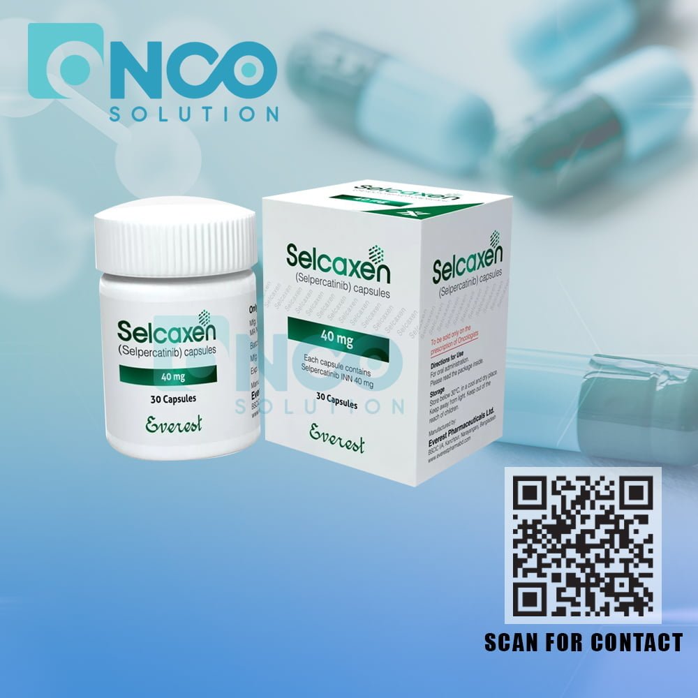 Selcaxen 40 MG (Selpercatinib) Tablets - Advanced targeted cancer therapy by Beacon Pharmaceuticals, available from Onco Solution.