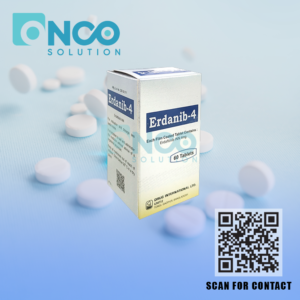 Erdanib 4 mg (Erdafitinib) tablets by Drug International Limited, targeted cancer therapy for FGFR genetic mutations.