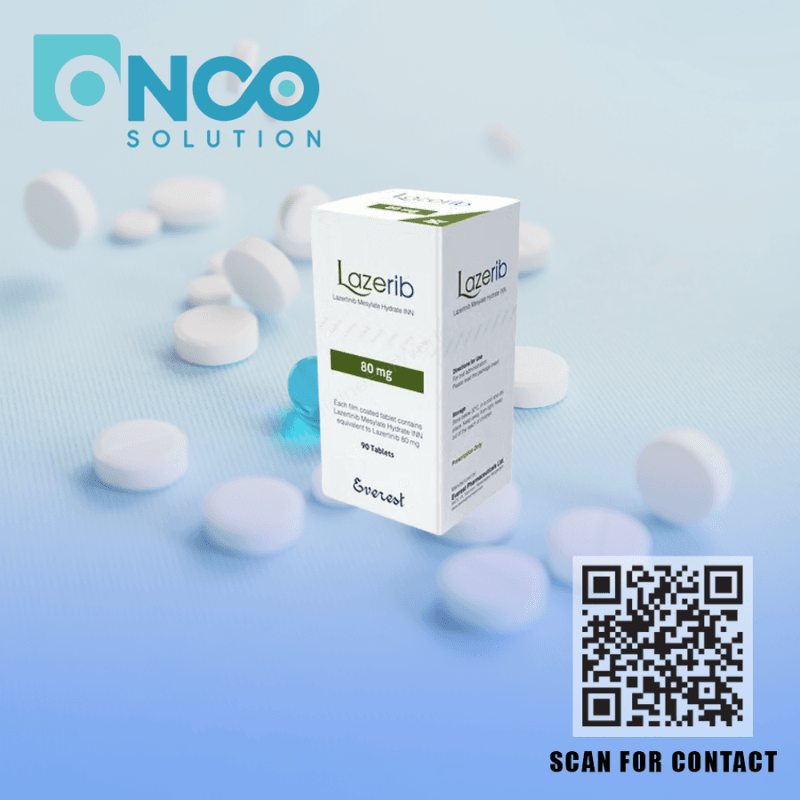 Lazerib 80 mg Lazertinib tablets for lung cancer therapy