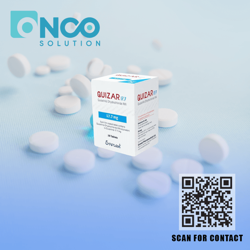 Quizar 17.7 mg Quizartinib tablets for Acute Myeloid Leukemia treatment